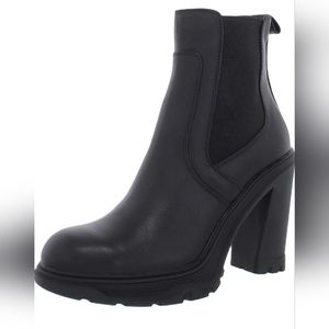 Steve Madden Womens Bonus Leather Ankle Booties
